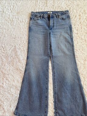 Wrangler Flared Denim Jeans - Light Blue